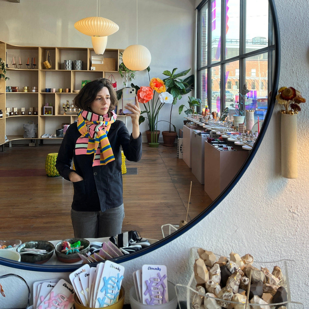 Verloop - Zipper Stripe Big Scarf - Shop Duet