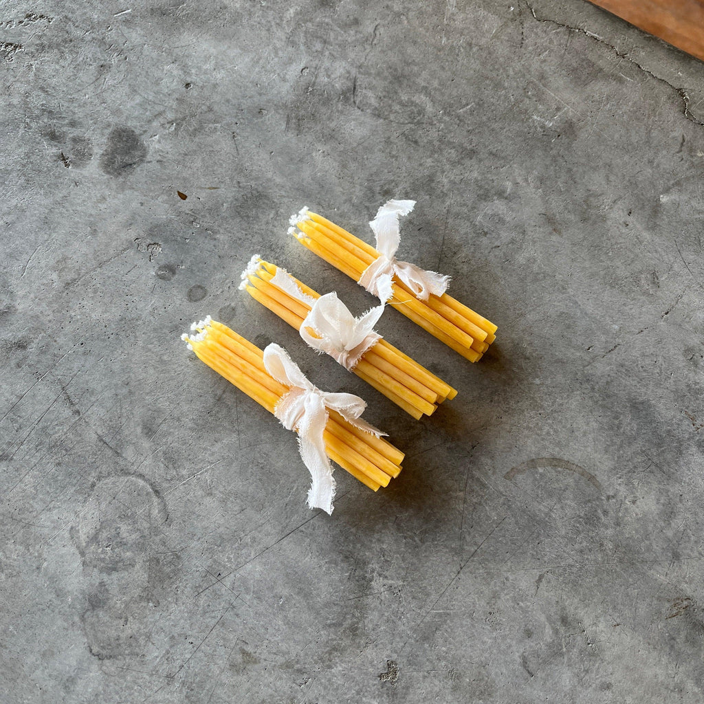 Waxing Moon - Thin Beeswax Tapers - Shop Duet