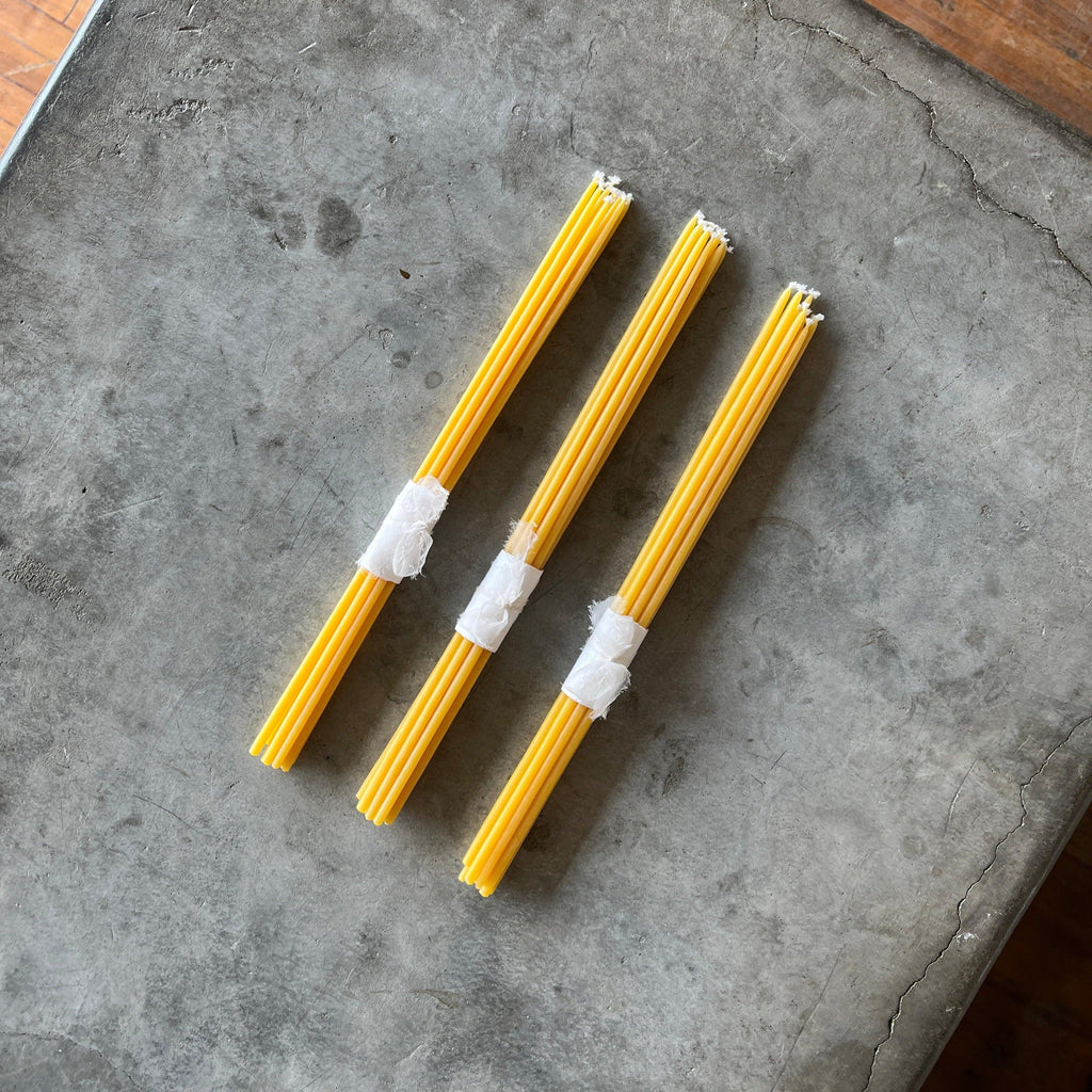 Waxing Moon - Thin Beeswax Tapers - Shop Duet