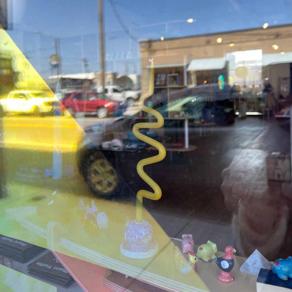 Waxing Moon - Zigzag Beeswax Taper - Shop Duet