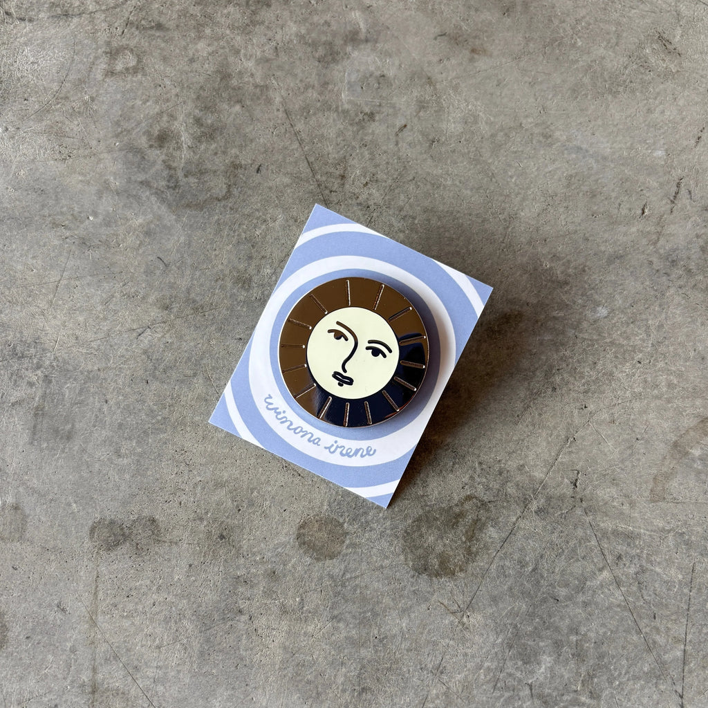 Winona Irene - Artemis Celestial Moon Enamel Pin - Shop Duet
