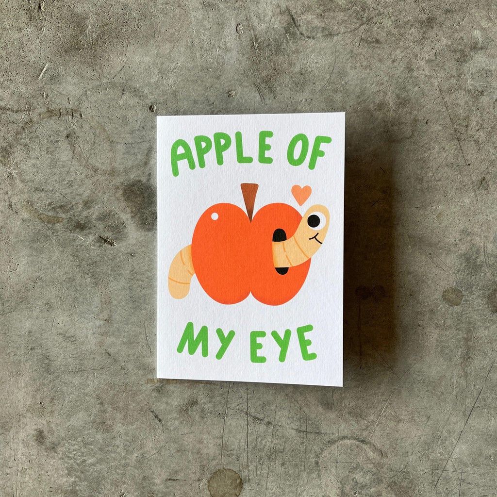 Wrap Magazine - 'Apple of My Eye' Greetings Card - Shop Duet