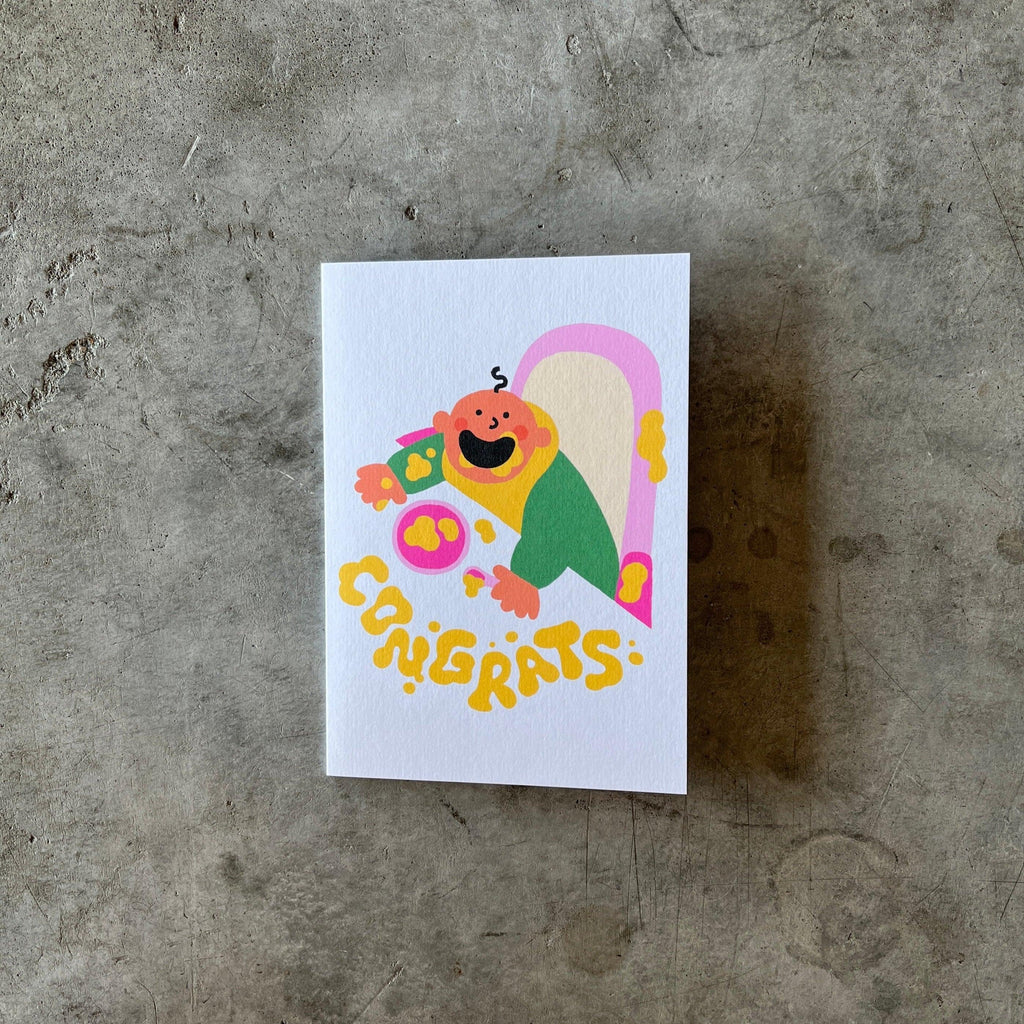 Wrap Magazine - ‘Baby Food’ Greetings Card - Shop Duet