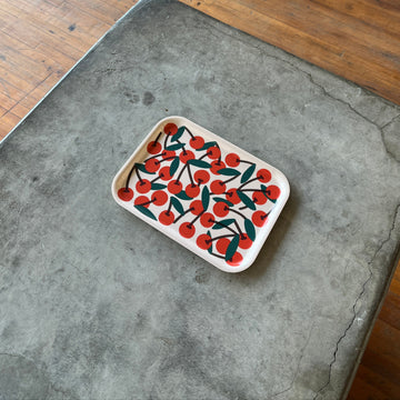 Wrap Magazine - Cherries Serving Tray - Shop Duet
