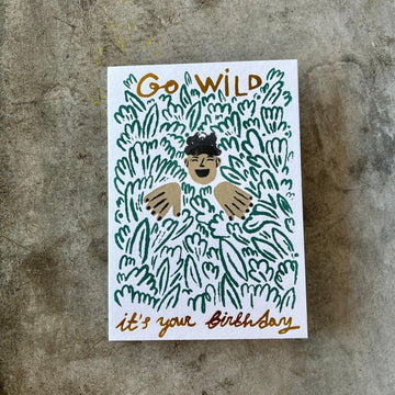 Wrap Magazine - ‘Go Wild Birthday’ Greetings Card - Shop Duet