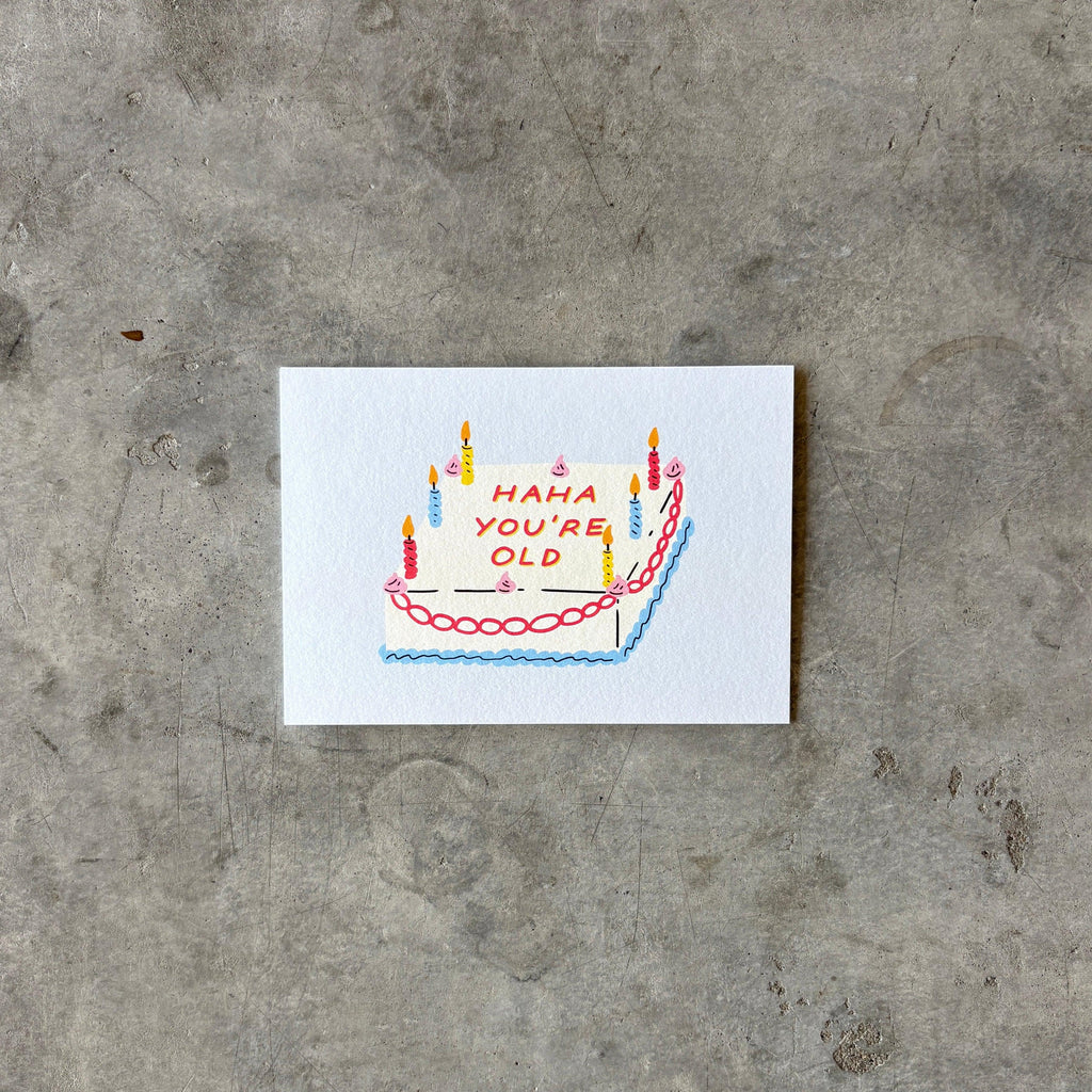 Wrap Magazine - ‘Haha Cake’ Greetings Card - Shop Duet