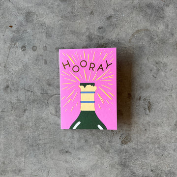 Wrap Magazine - 'Hooray Champagne' Greetings Card - Shop Duet