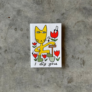 Wrap Magazine - 'I Dig You' Embossed Greetings Card - Shop Duet