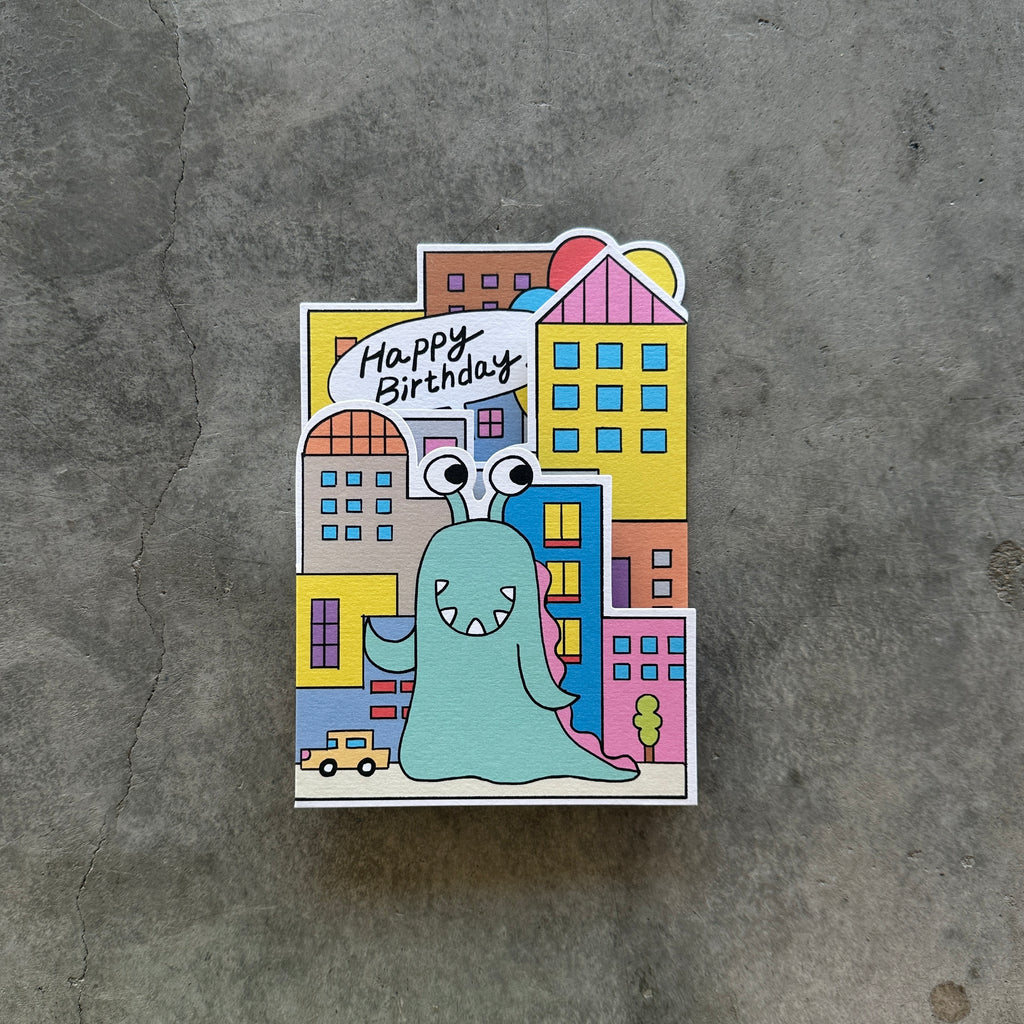 Wrap Magazine - Mega Monsters Birthday Fold Out Card - Shop Duet