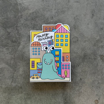 Wrap Magazine - Mega Monsters Birthday Fold Out Card - Shop Duet