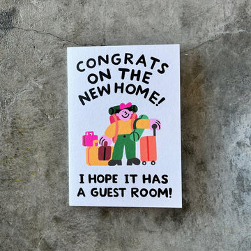 Wrap Magazine - ‘New Home With A Guest Room’ Greetings Card - Shop Duet