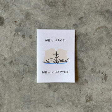 Wrap Magazine - 'New Page New Chapter' Greetings Card - Shop Duet