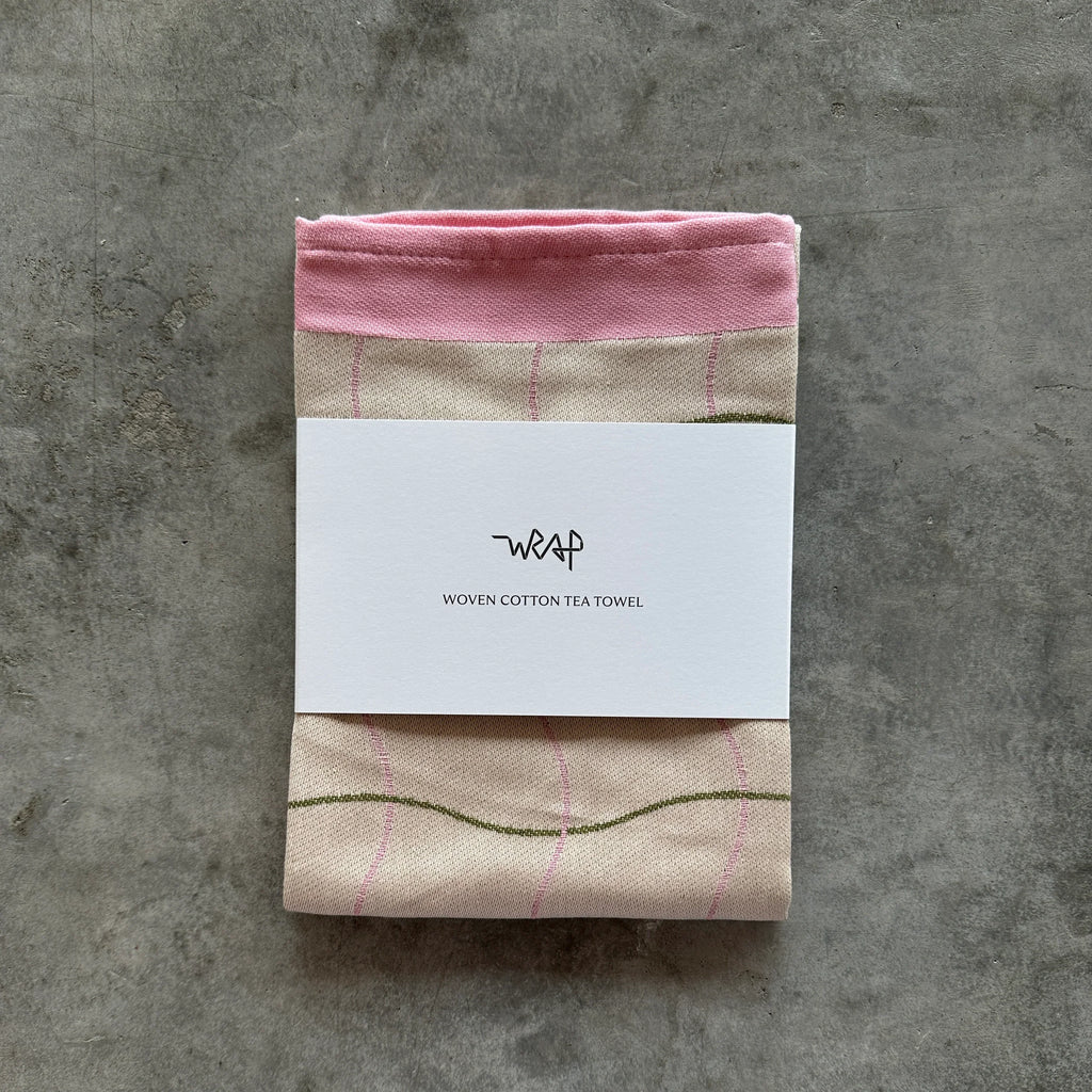 Wrap Magazine - Wave Grid Cotton Tea Towels - Shop Duet