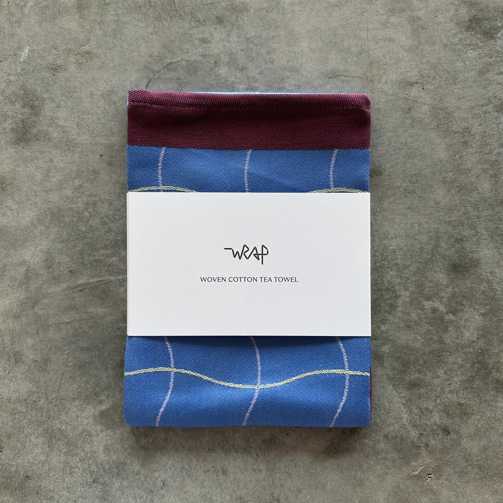 Wrap Magazine - Wave Grid Cotton Tea Towels - Shop Duet